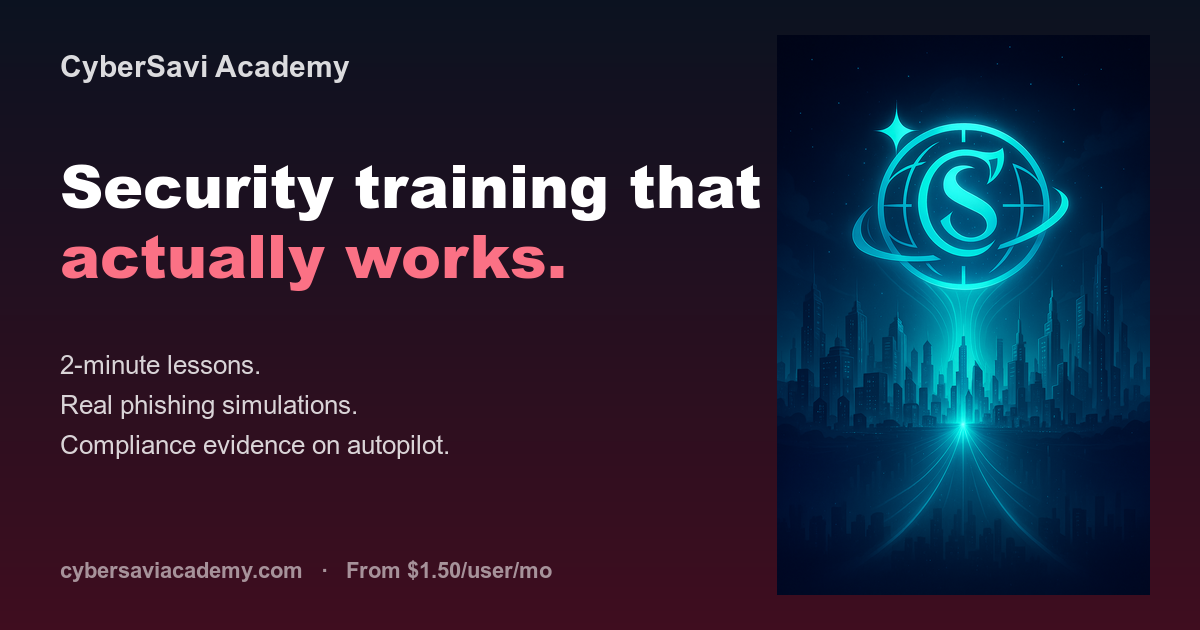 CyberSavi Academy — Day 5 build card
